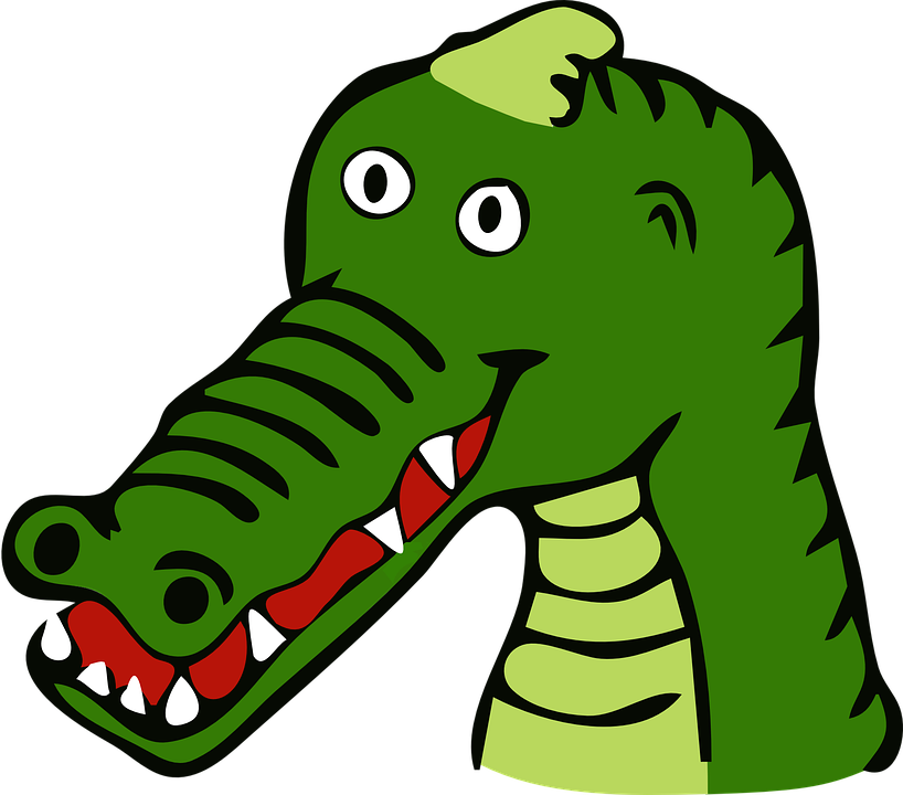 Alligator Clip Art 9, - Custom Cartoon Alligator Mugs (818x720)