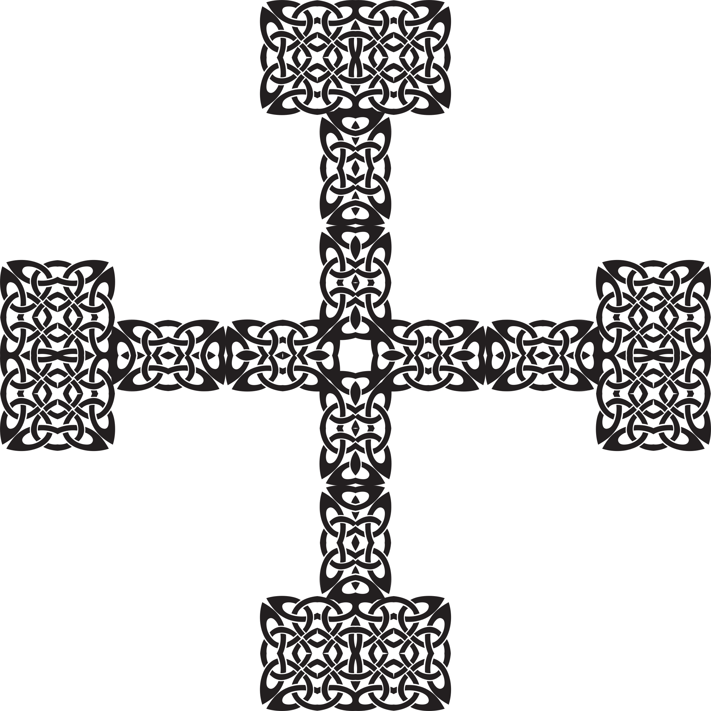 Big Image - Dessin Croix De Jerusalem (2278x2278)