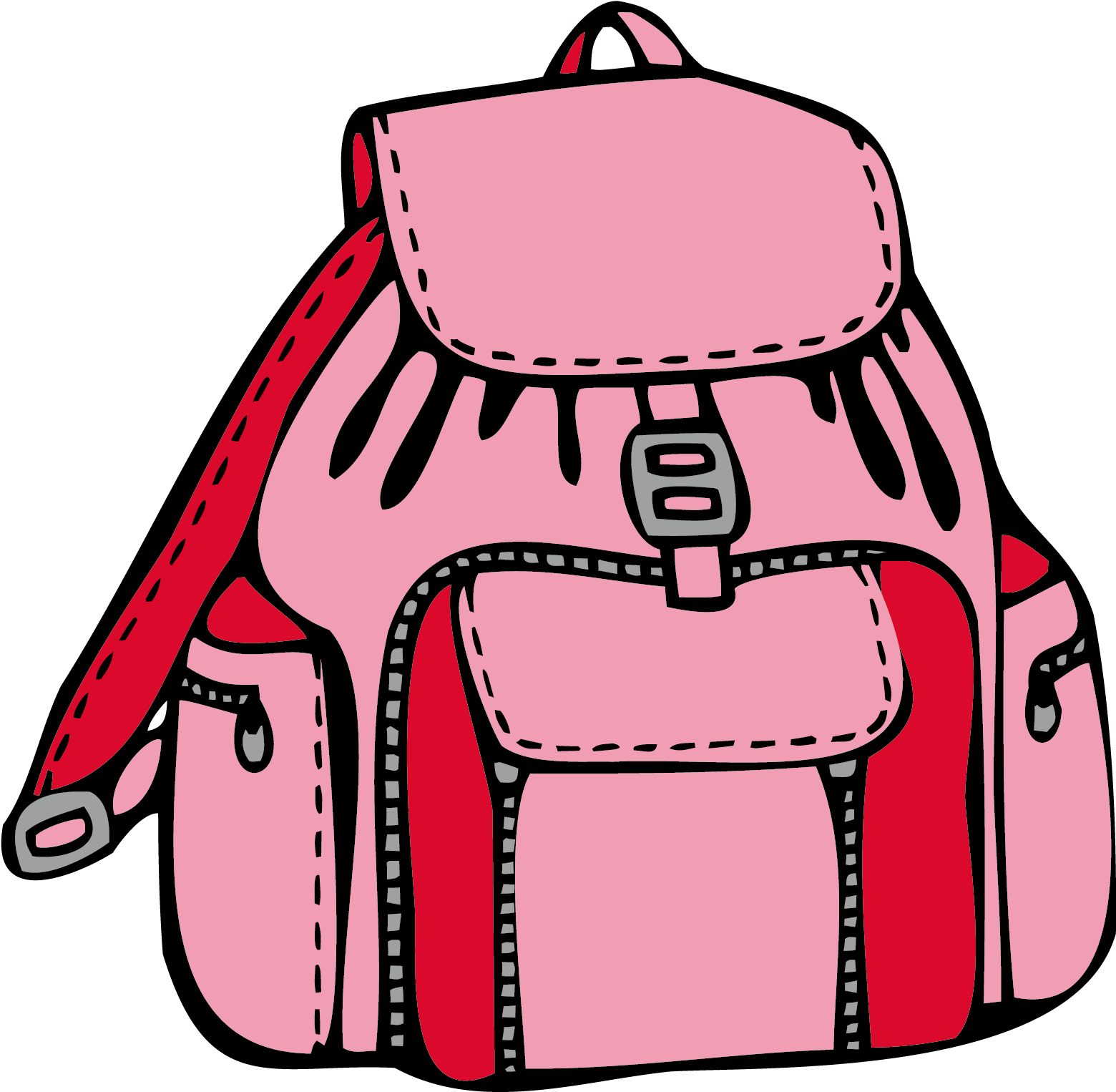 Backpack Coloring Book Bag Drawing Clip Art - Backpack Coloring Page (2126x2126)