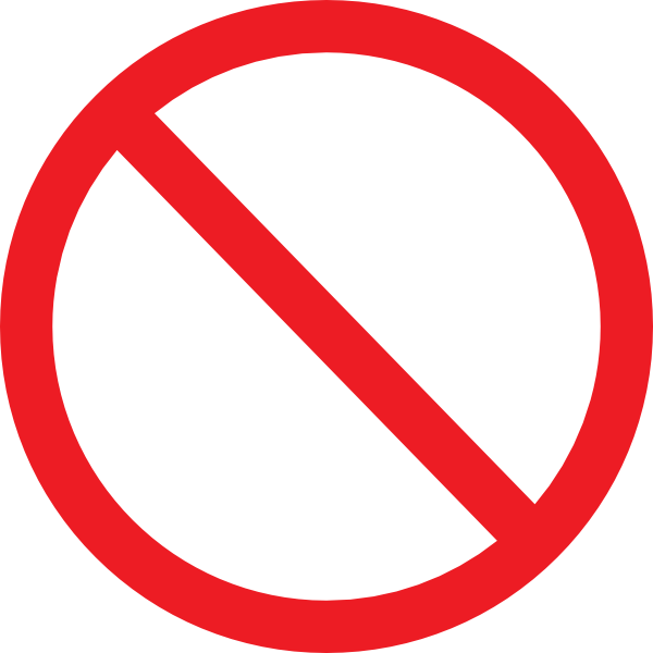 Circle With Line Through It Transparent (600x600)