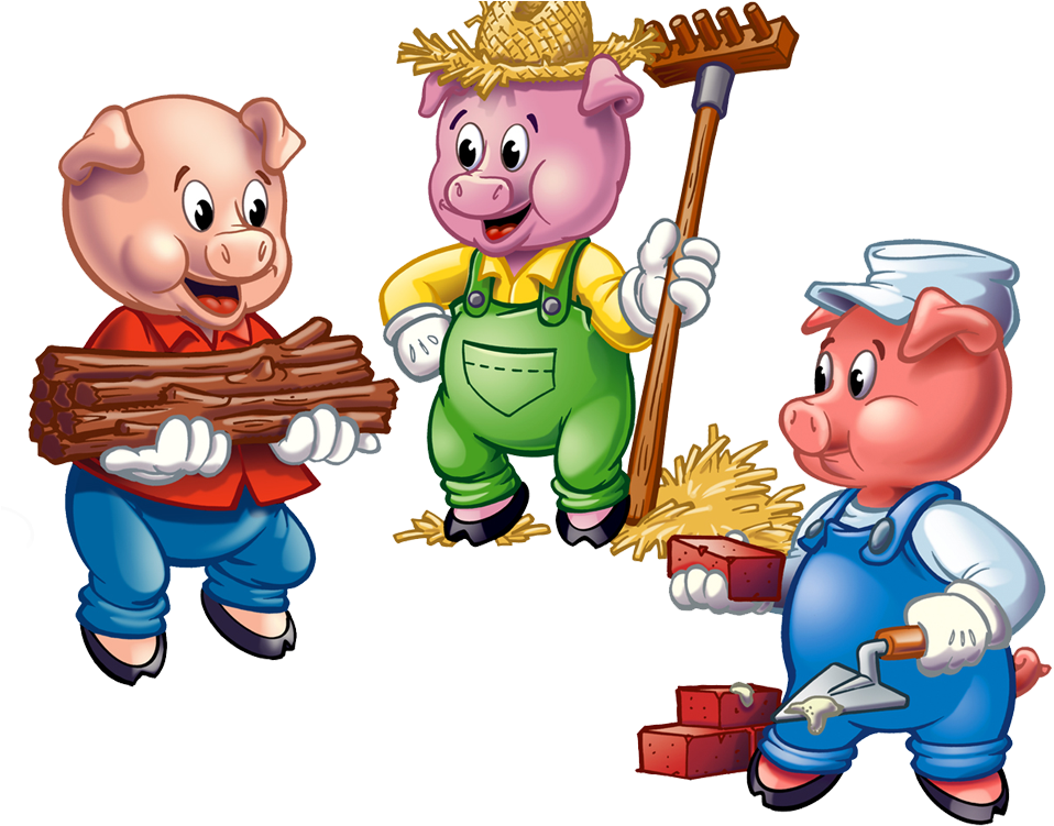 I Was Watching Dora The Explorer With Joshua The Other - Three Little Pigs Clipart (960x800)