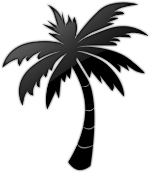 Palm Tree Clipart Icon - Valley Isle Soccer Academy (512x512)