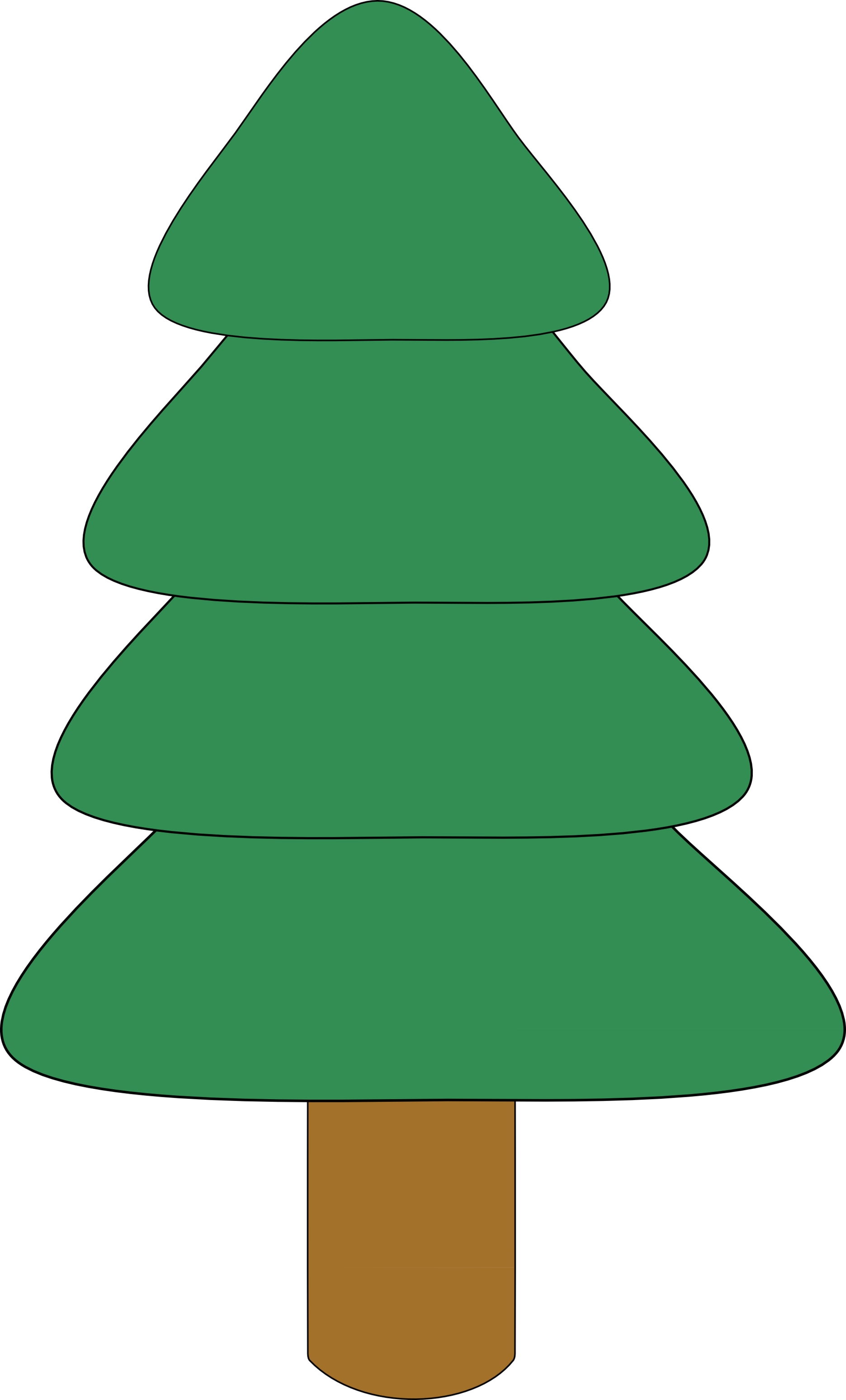 Spruce Tree Clipart (1871x3095)