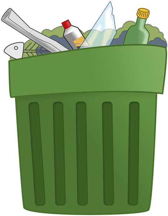 Compost Cliparts 8, Buy Clip Art - Bote De Basura Con Basura (603x720)