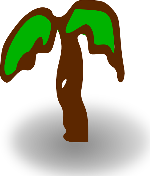 Free Vector Rpg Map Symbols Palm Tree Clip Art - Rpg Map Symbols: Palm Tree (504x594)