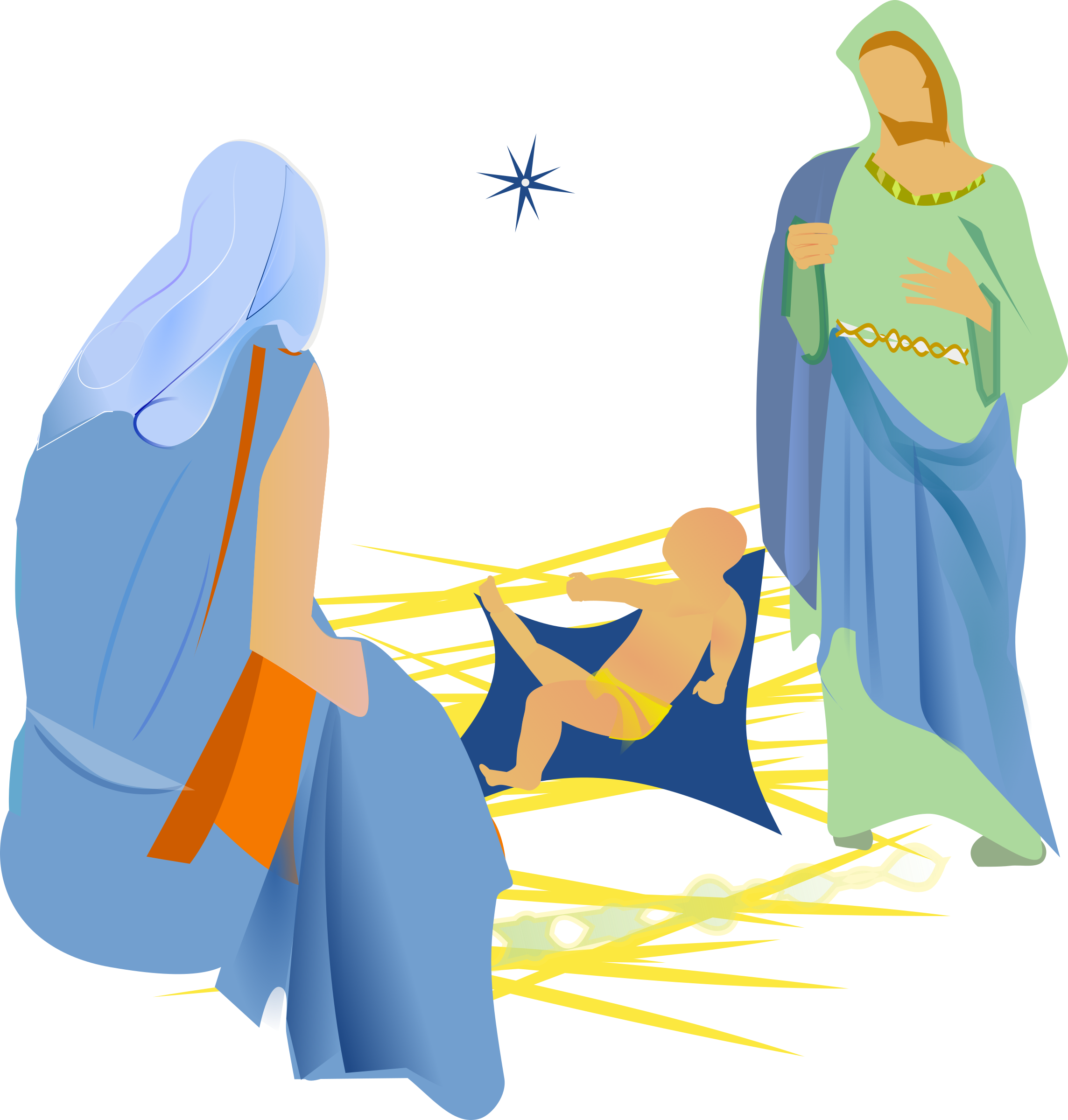 Big Image - Christmas Christian Png (2288x2400)