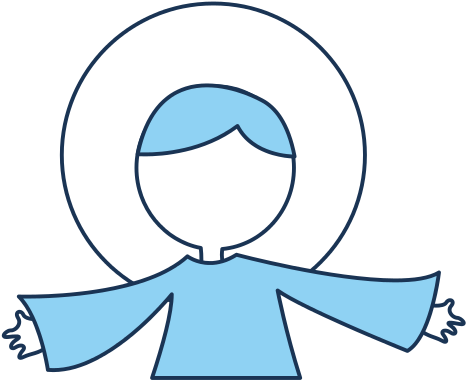 Little Jesus Baby Manger Character - Emblem (550x550)