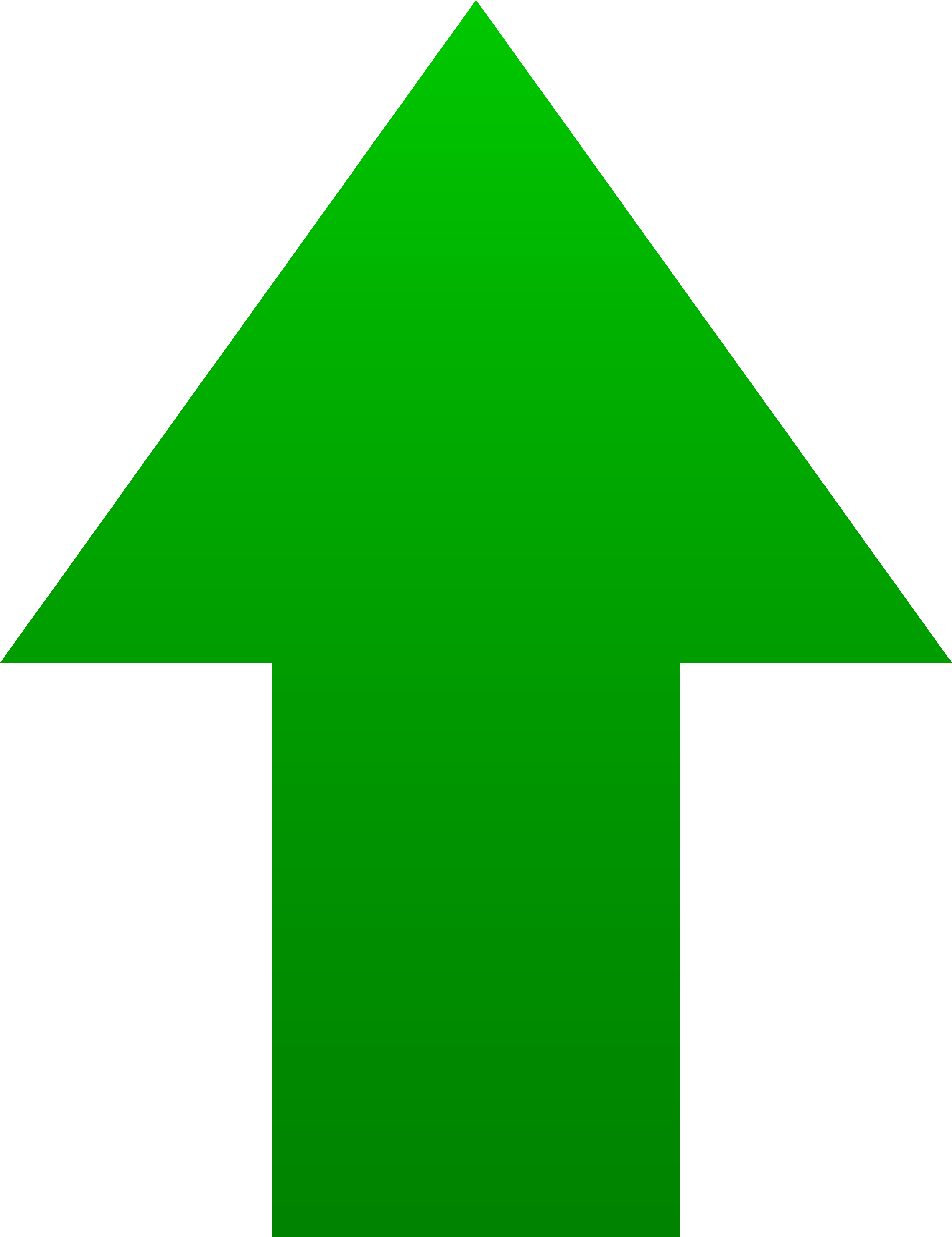 Notched Arrow Icon - Green Arrow Icon Png (3525x4343)