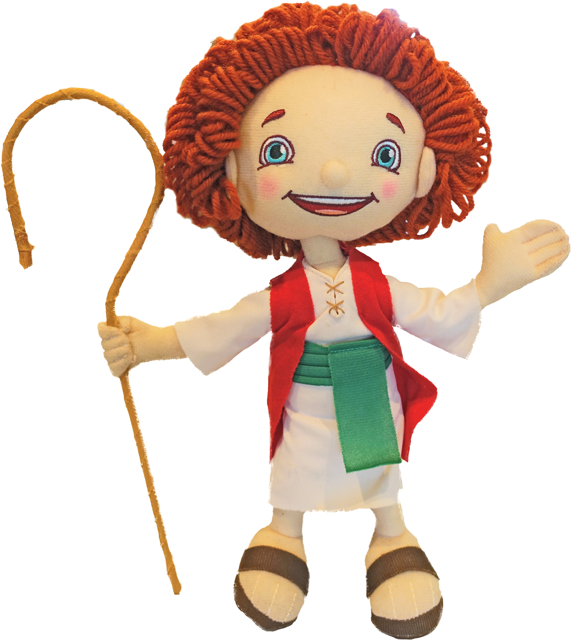 Shepherd Boy And Staff - Stuffed Toy (2000x2300)