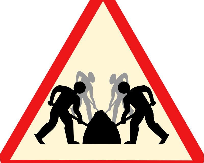 Man Up, Man Down - Men At Work Sign (800x640)