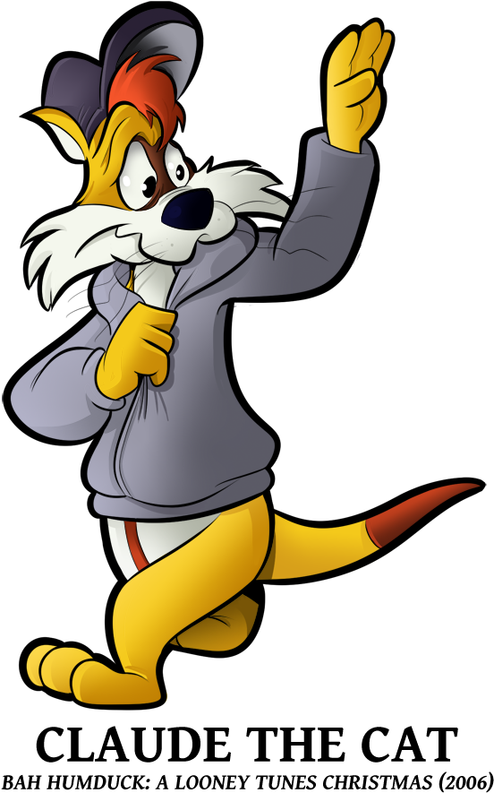 25 Looney Of Christmas - Claude Cat Looney Tunes (586x900)