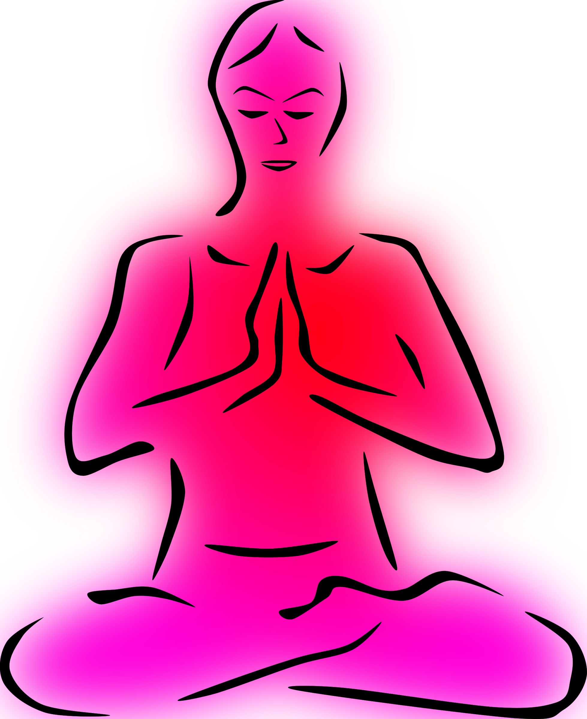Big Image - Yoga Clip Art (1958x2400)