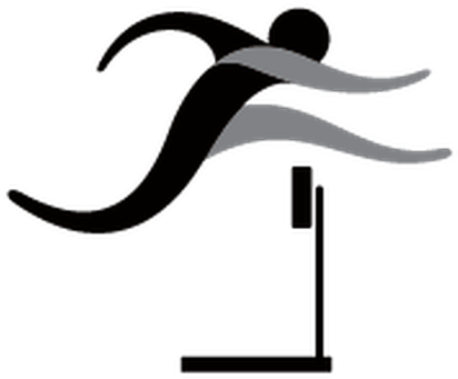 Sports - Hurdling - Clipart - Track And Field Events Clipart (468x399)