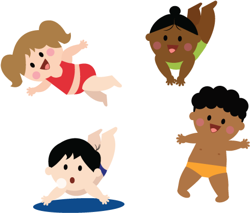 Confident Preschools Can Start Learning The Front Crawl - Confident Preschools Can Start Learning The Front Crawl (500x500)