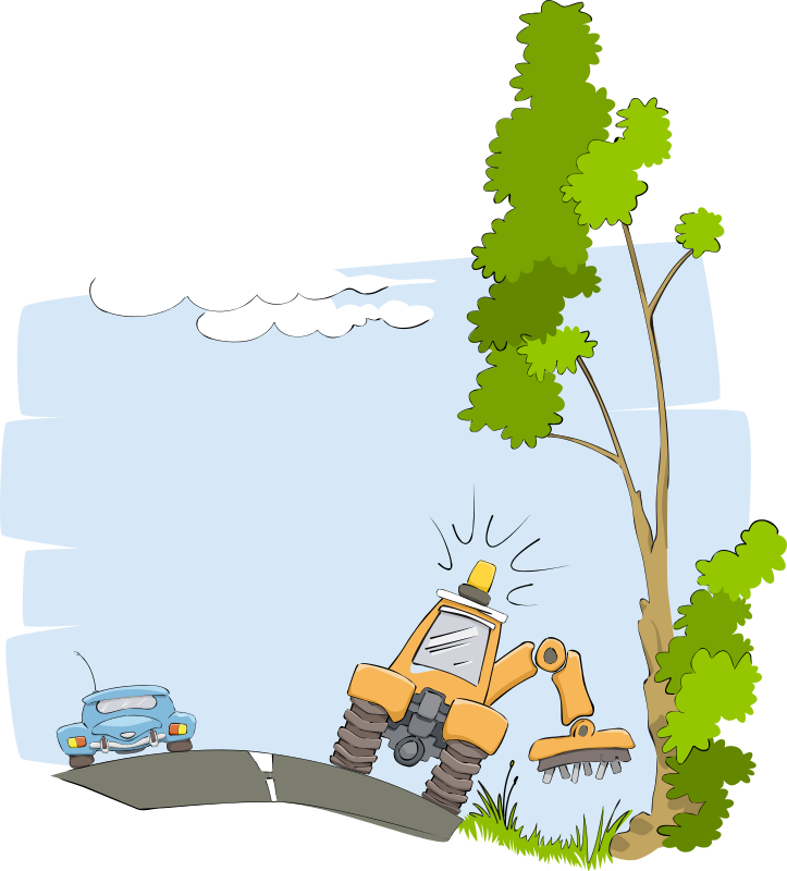Poster Clipart Tree Removal - Cutting Plants Clipart (723x800)