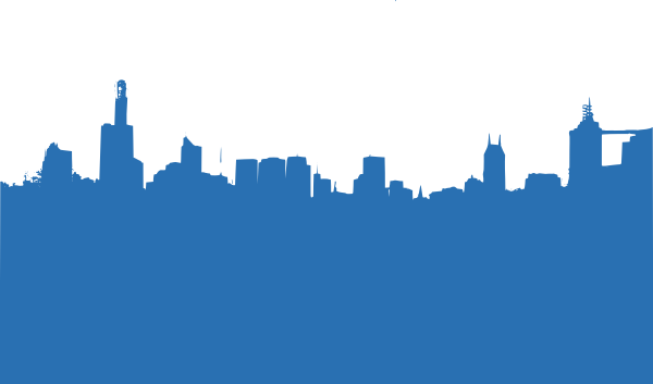 Building Clipart Blue - Buildings Clipart Png (600x353)