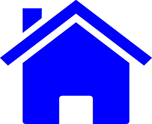 Sunflower Clip Art - Home Vector Png Blue (600x491)