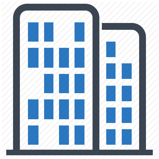 Business Office Building Icon - Building (512x512)