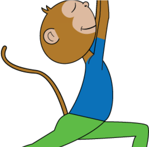 Yoga Clipart Monkey - Yoga Monkey Kids: Beginner Poses (640x480)
