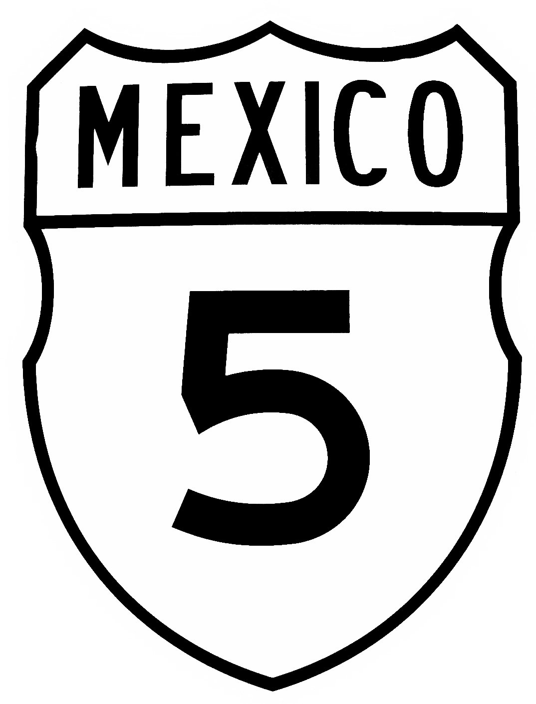 Mexican Federal Highway 5 - Road (1075x1419)