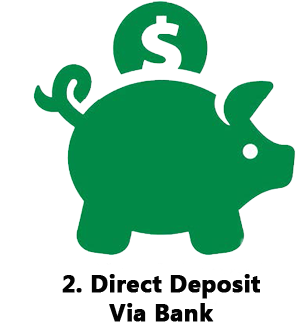 Direct Deposit Pay - Piggy Bank Icon Png (351x351)