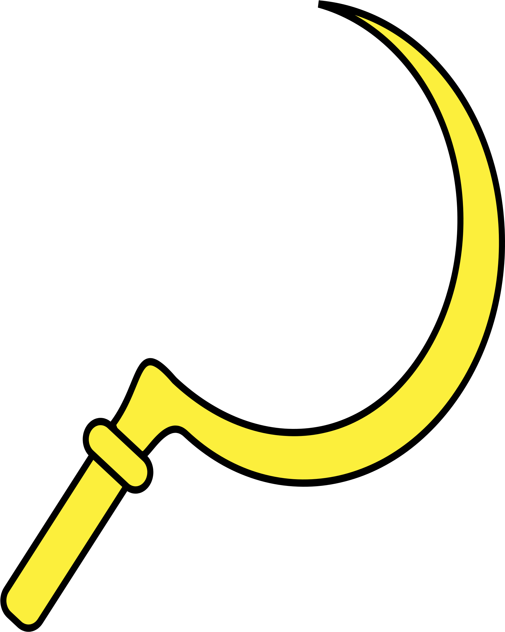 Open - Sickle Clipart (2000x2200)