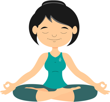 Build That Focus - Yoga Cartoon Images Png (600x350)