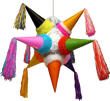 Mexican Papier Mache Art - Traditional Pinata (450x401)