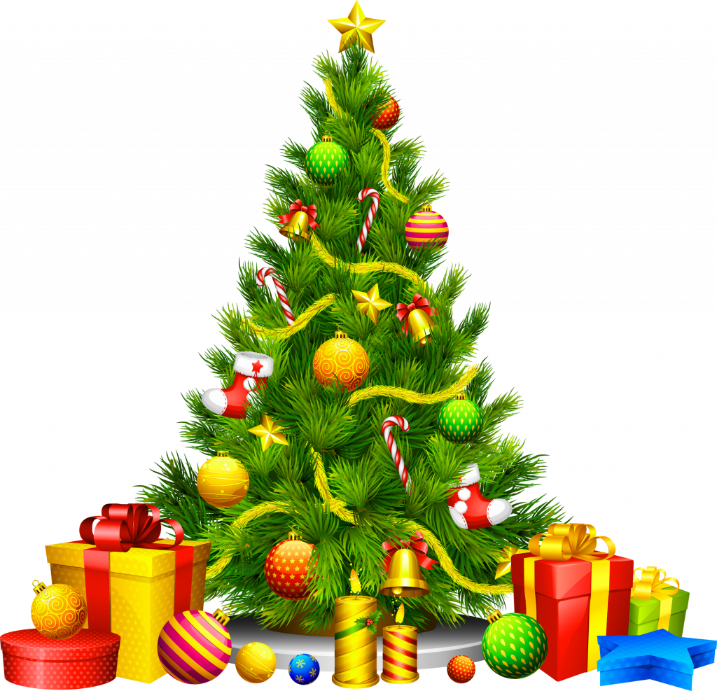Merry Christmas Tree Clip Art - Christmas Tree Clip Art (1024x987)