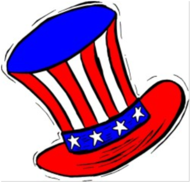 Fun And Free Clipart - Uncle Sam Hat Clipart (420x404)
