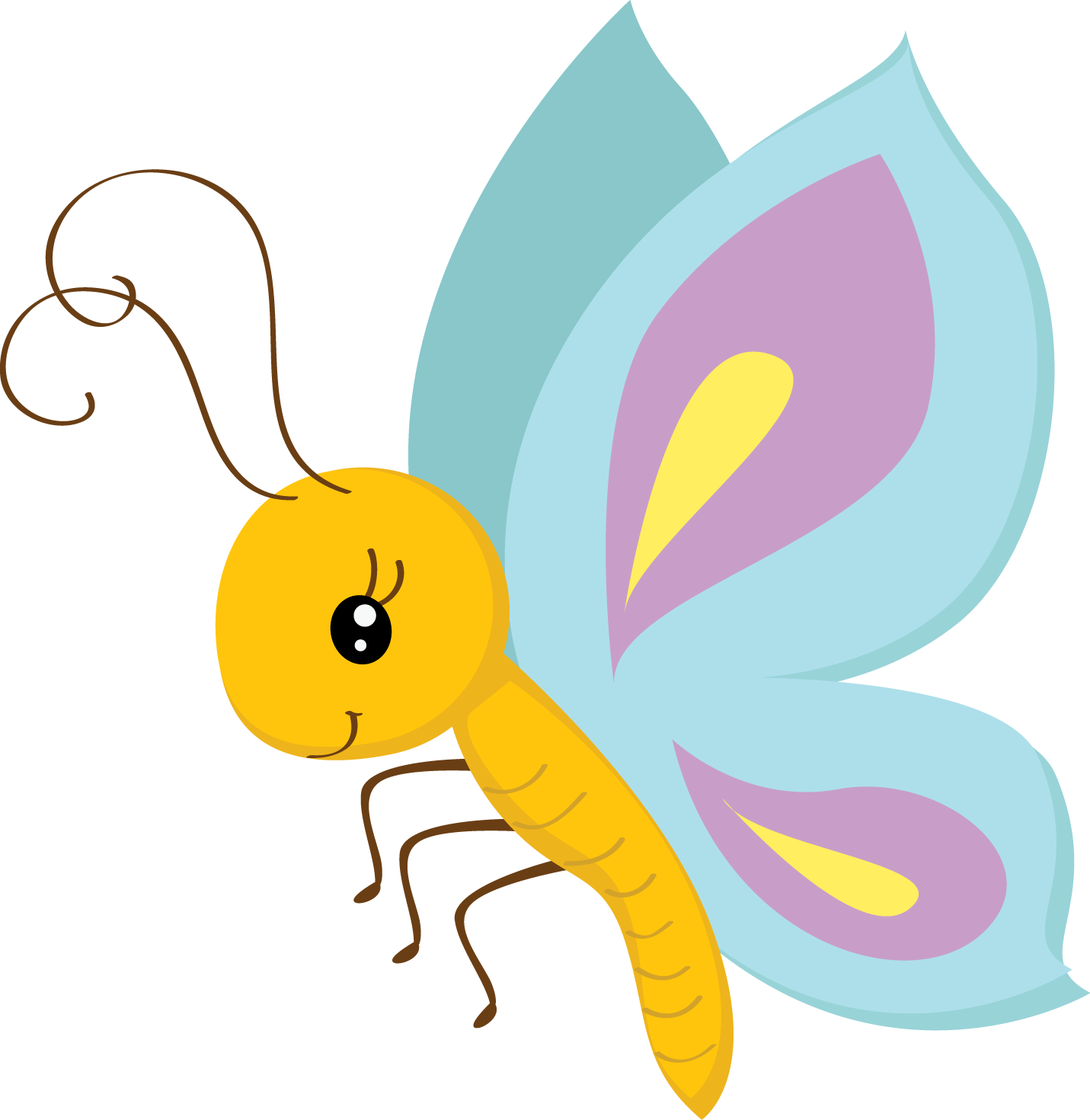 Borboletas & Joaninhas E - Mariposa Bebe Dibujo (1431x1470)