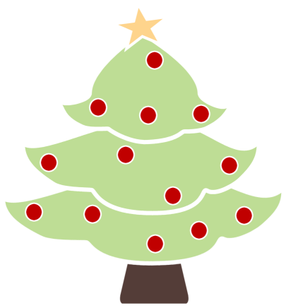 Transparent Christmas Ornaments Clipart - Christmas Tree Clip Art (405x436)