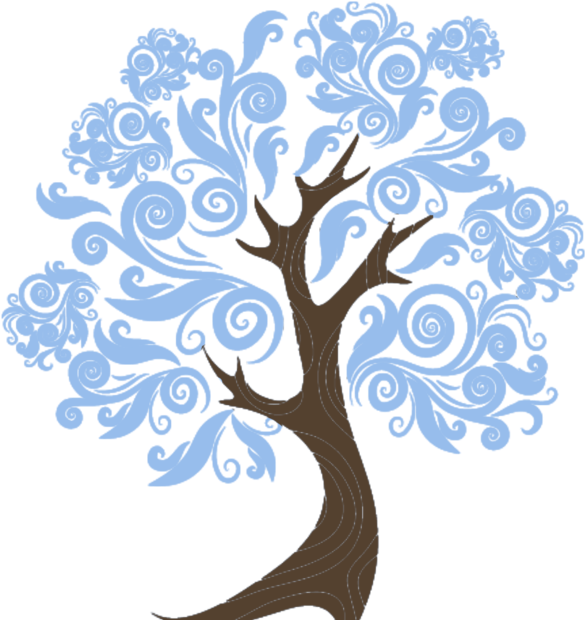 Explore Bird Art, Cake Cookies, And More - Stickalz Llc Flowered Pattern Tree Black Vinyl Sticker (600x641)