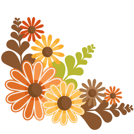 Gallery For > Free Clipart Autumn Flowers - Fall Flower Clipart Free (432x432)