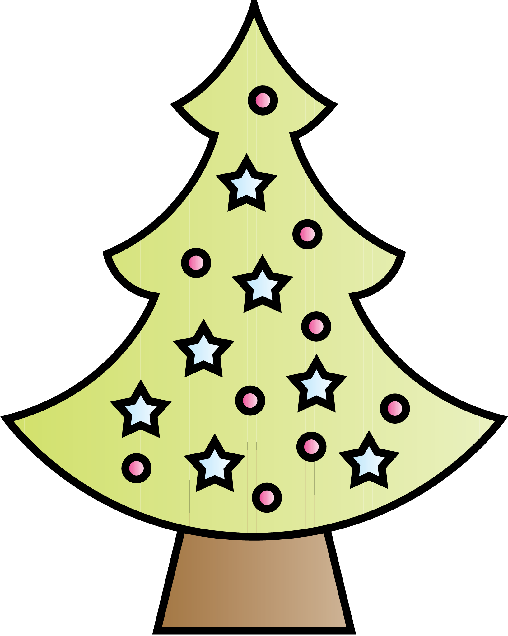 Free Christmas Tree Clipart - Clip Art (1633x2042)