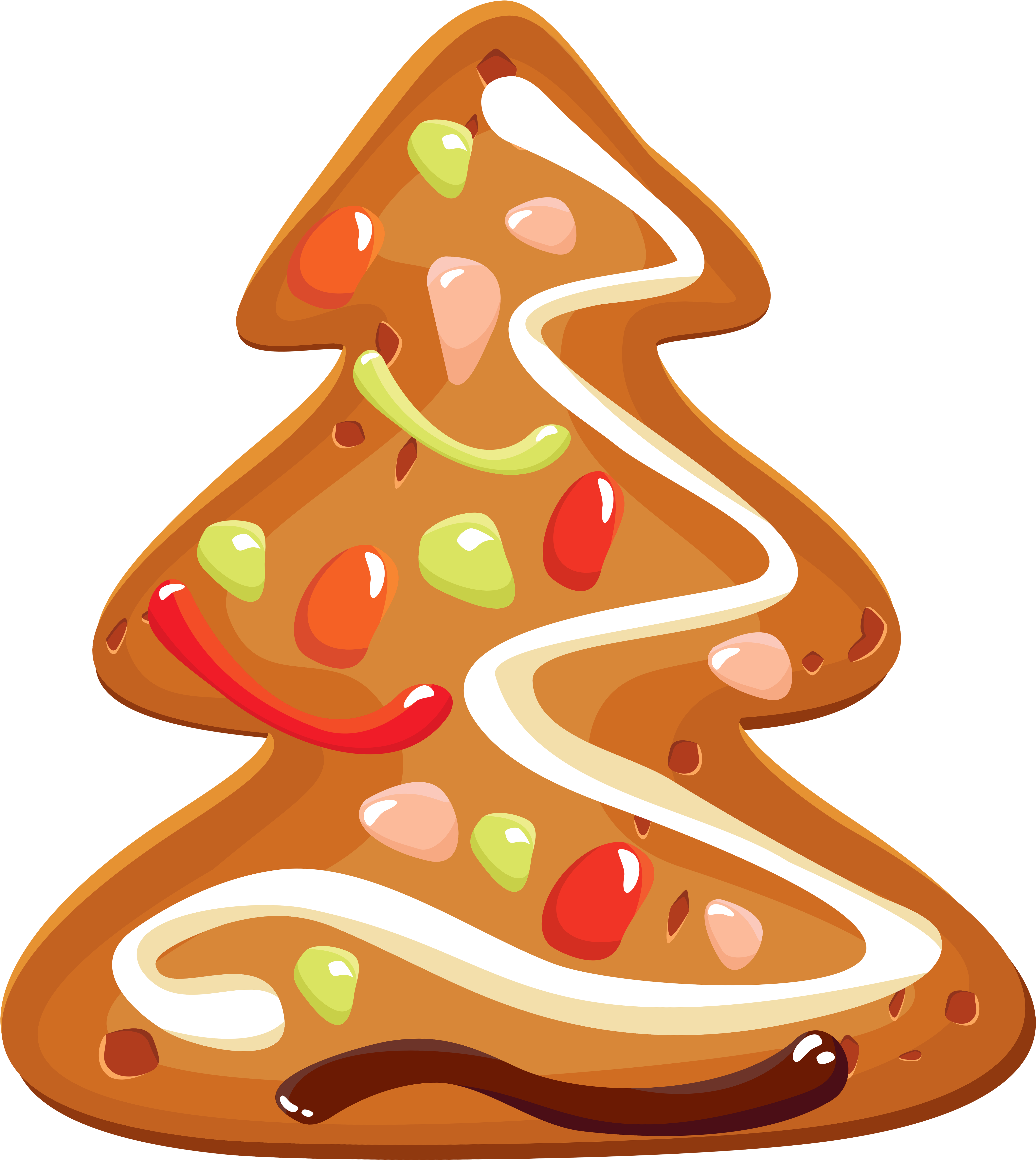 Christmas Tree Cookie Png Clipart Image - Ploomtech(プルームテック) 手帳型ケース プルームテック専用ケース 電子タバコ 可愛いシリーズ (5395x6029)