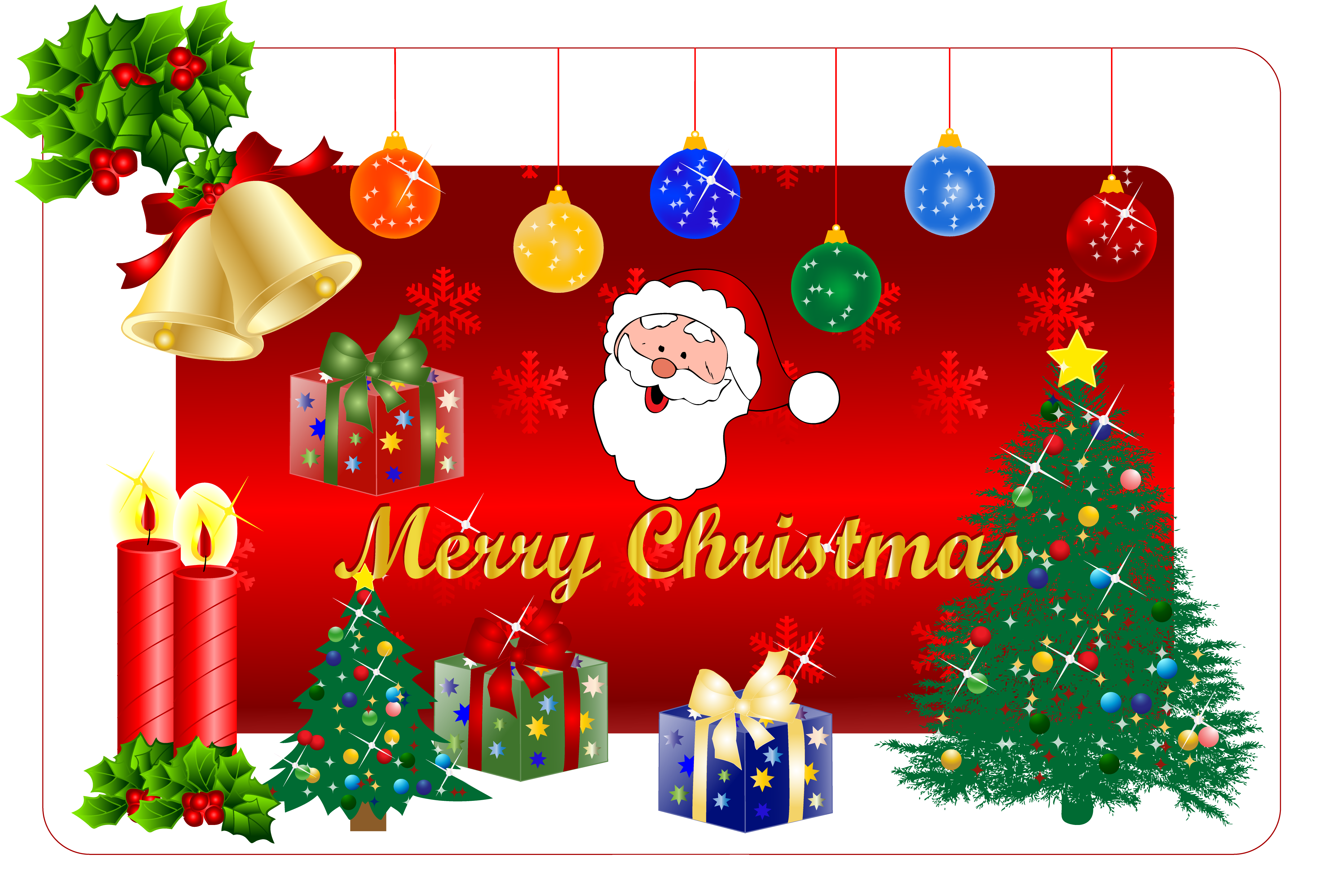 Free Vector Christmas Tree Gift Pack - Christmas Vector (4992x3381)