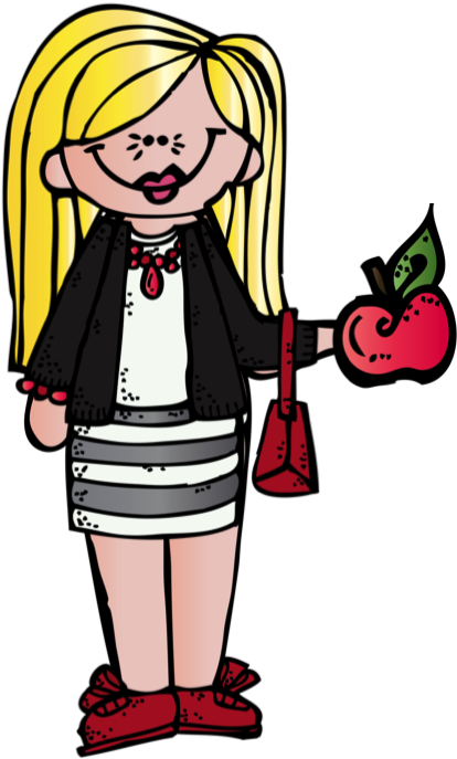 Elementary School Principal Clipart - Melonheadz Miss (424x689)