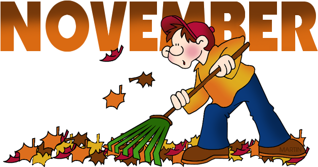 Phillip Martin Free Clip Art School Principal Teacher - Month Of The Year November (648x346)