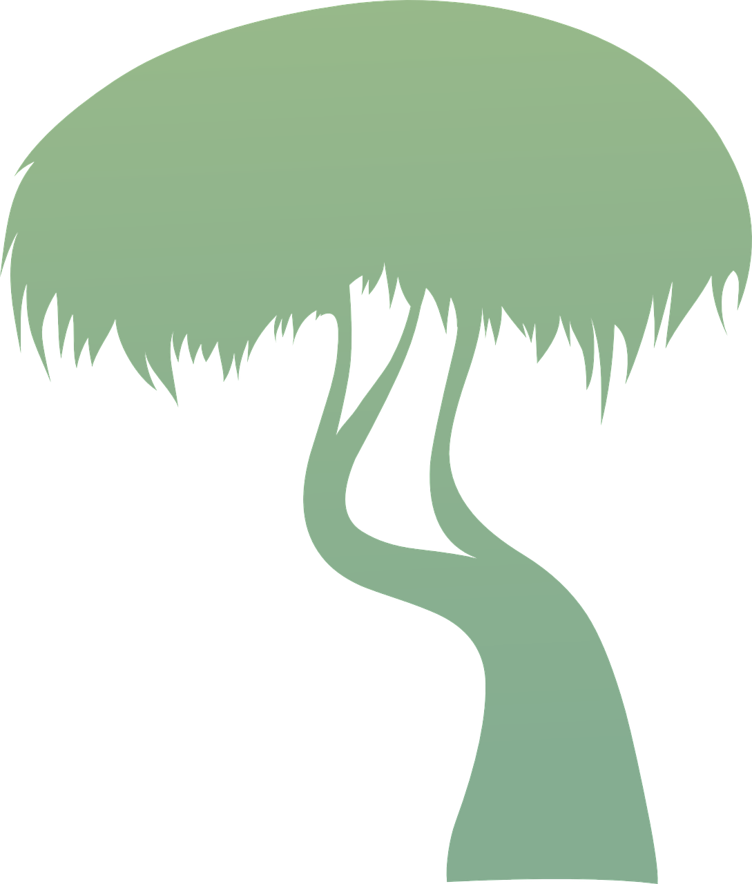 Trees Green Silhouette Plants Png Image - Tree (1089x1280)