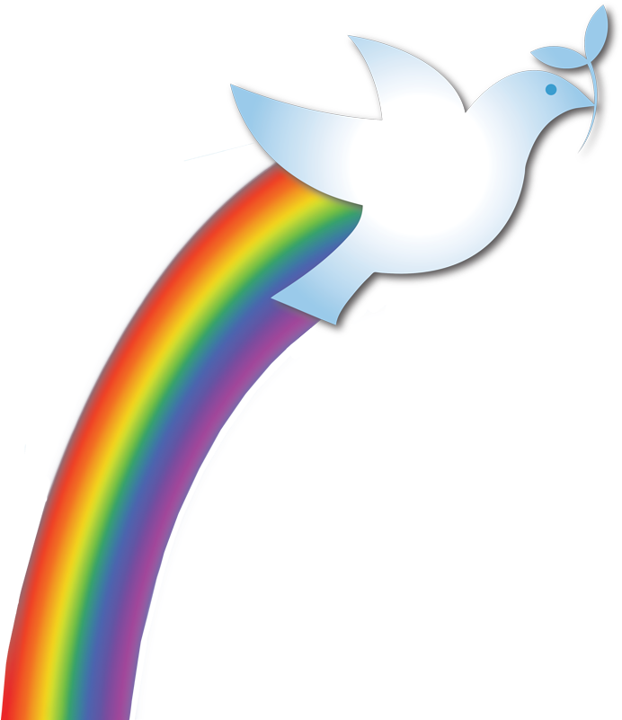 Search Form - Dove Rainbow Clipart (812x800)