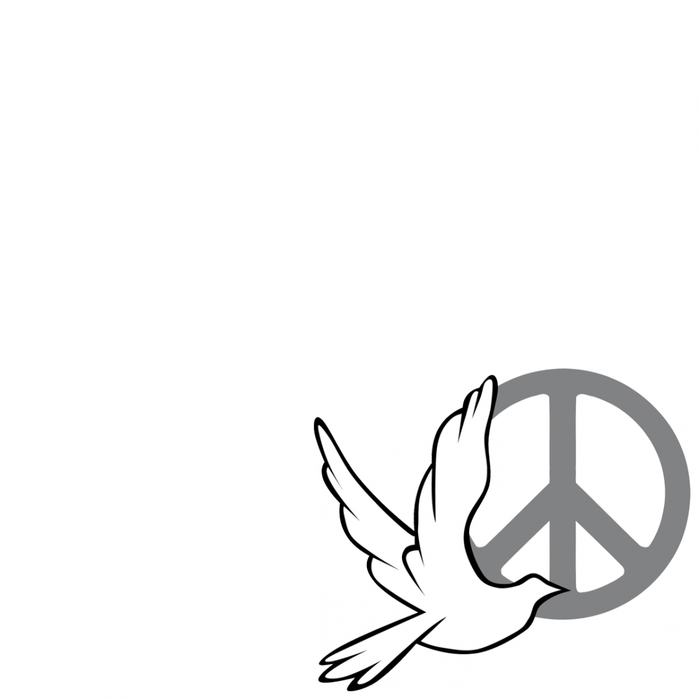 Peace Sign With Dove Profile Picture Overlay Filter - Peace Day (1000x1000)