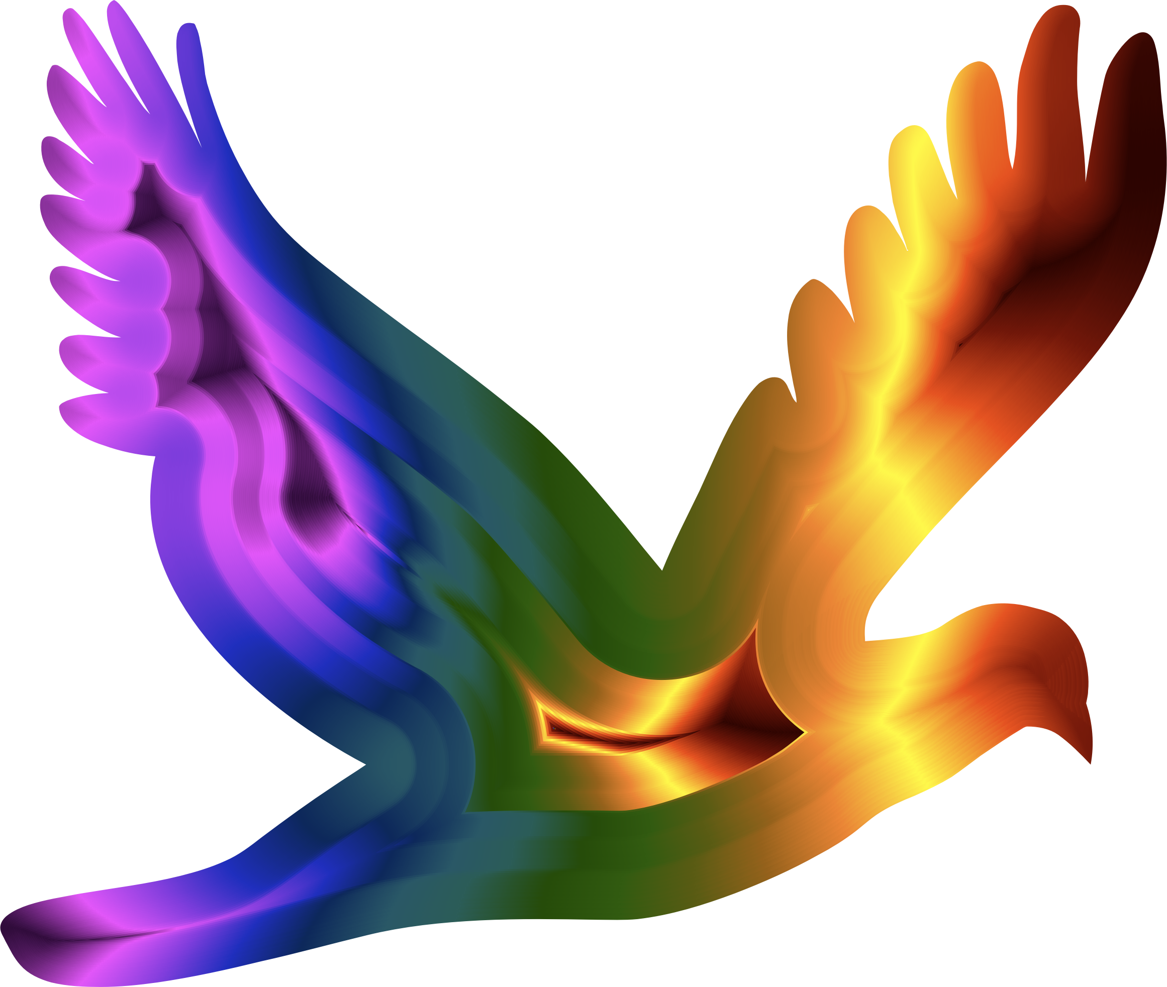 Flying Dove Silhouette 2 - Flying Dove Silhouette 2 (2322x1964)