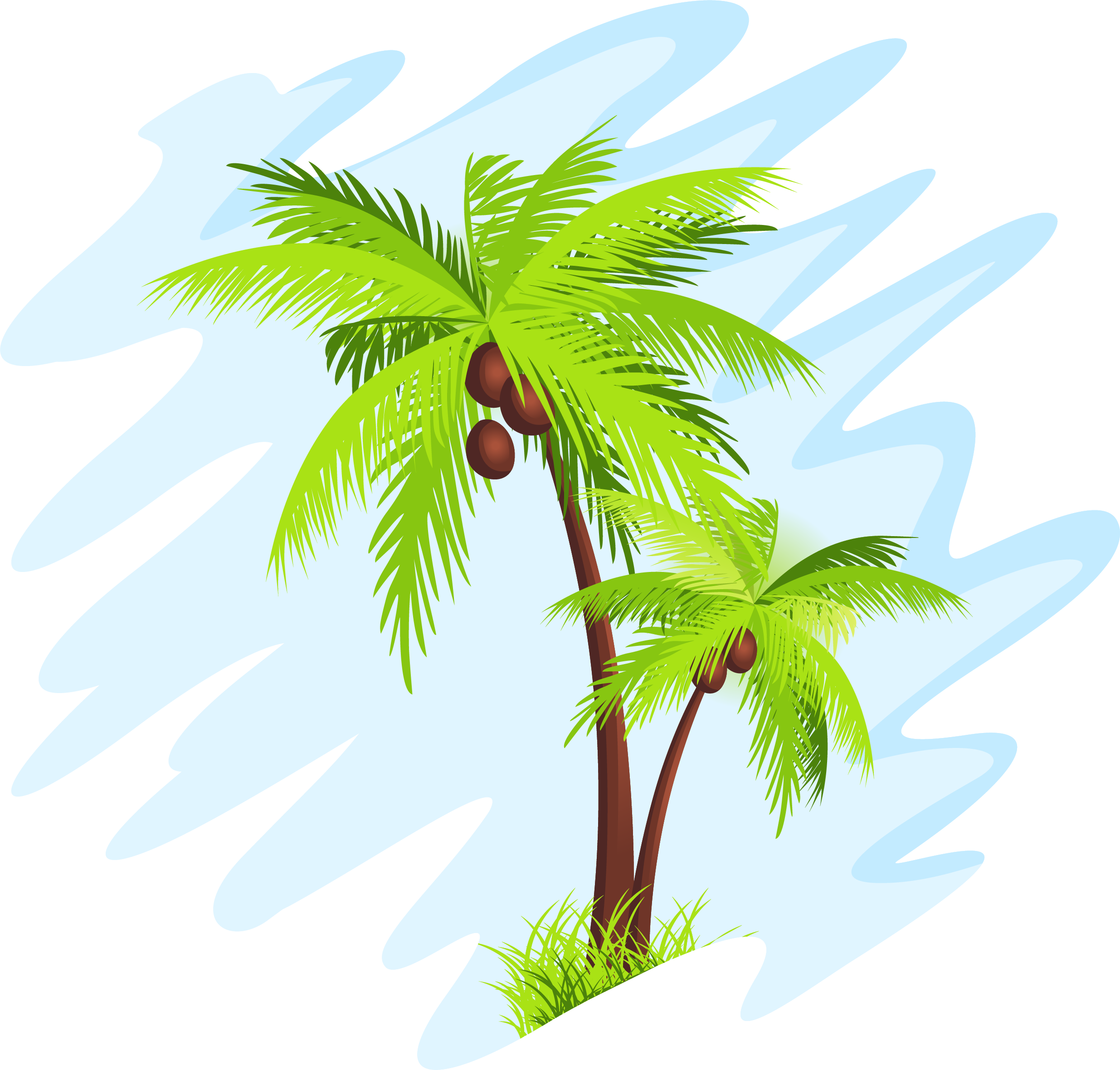 Coconut Arecaceae Tree Clip Art - Coconut Arecaceae Tree Clip Art (2470x2359)