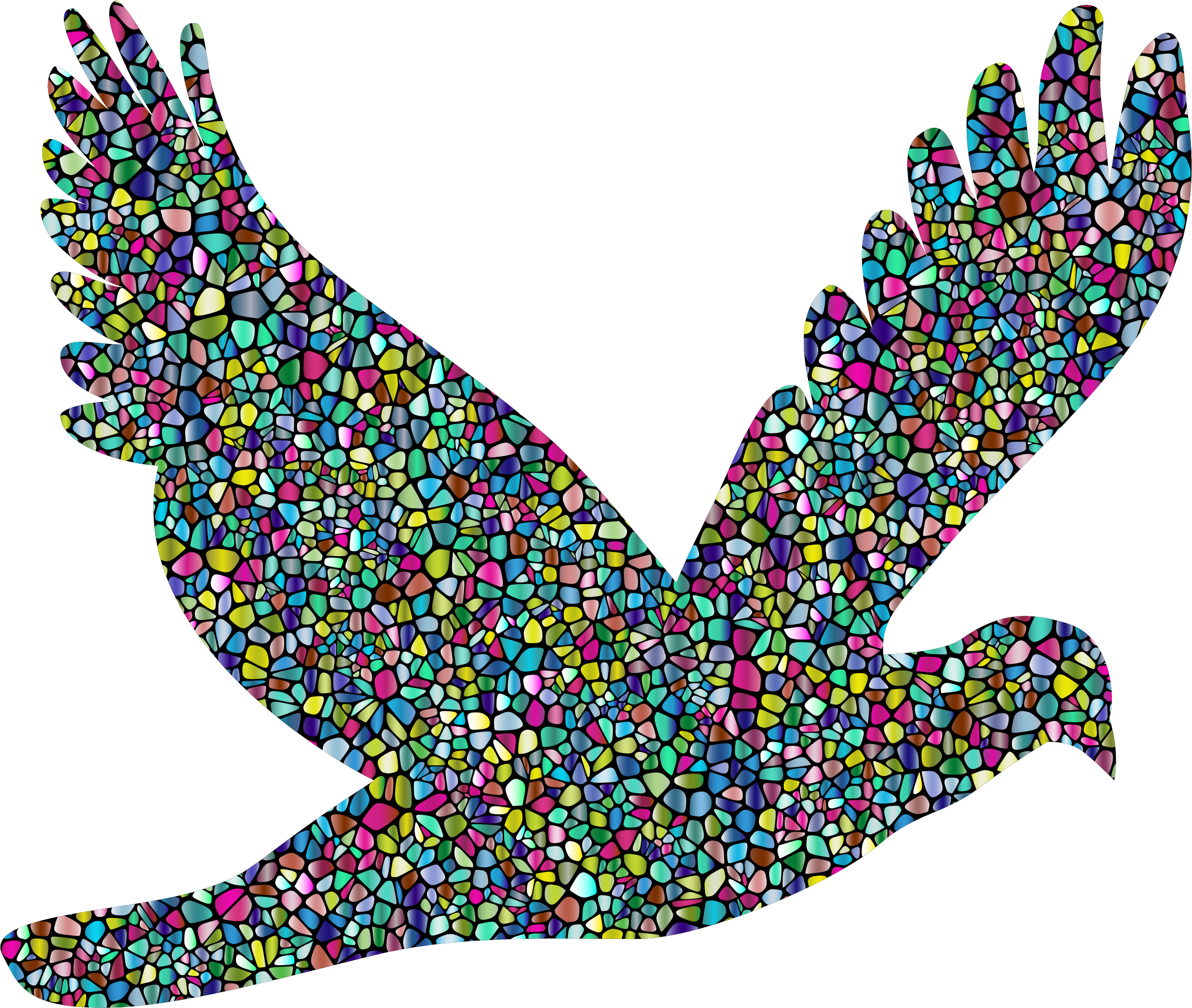 Tiled Flying Dove Silhouette With Background - Dove Silhouette (2312x1956)