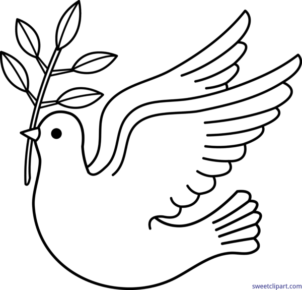 All Clip Art Archives - Dove Black And White Clip Art (600x575)