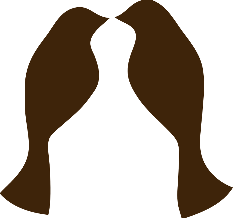 Red Headed Finch Clipart Two Bird - Love Birds Clip Art (771x720)