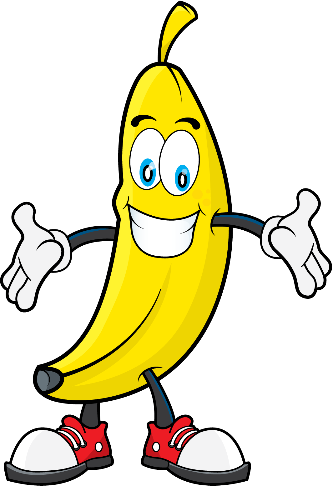 Free Banana Clipart - Banana Pictures Clip Art (1065x1555)