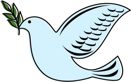 Dove Of Peace Flying With Olive Branch - Vector Graphics (550x550)