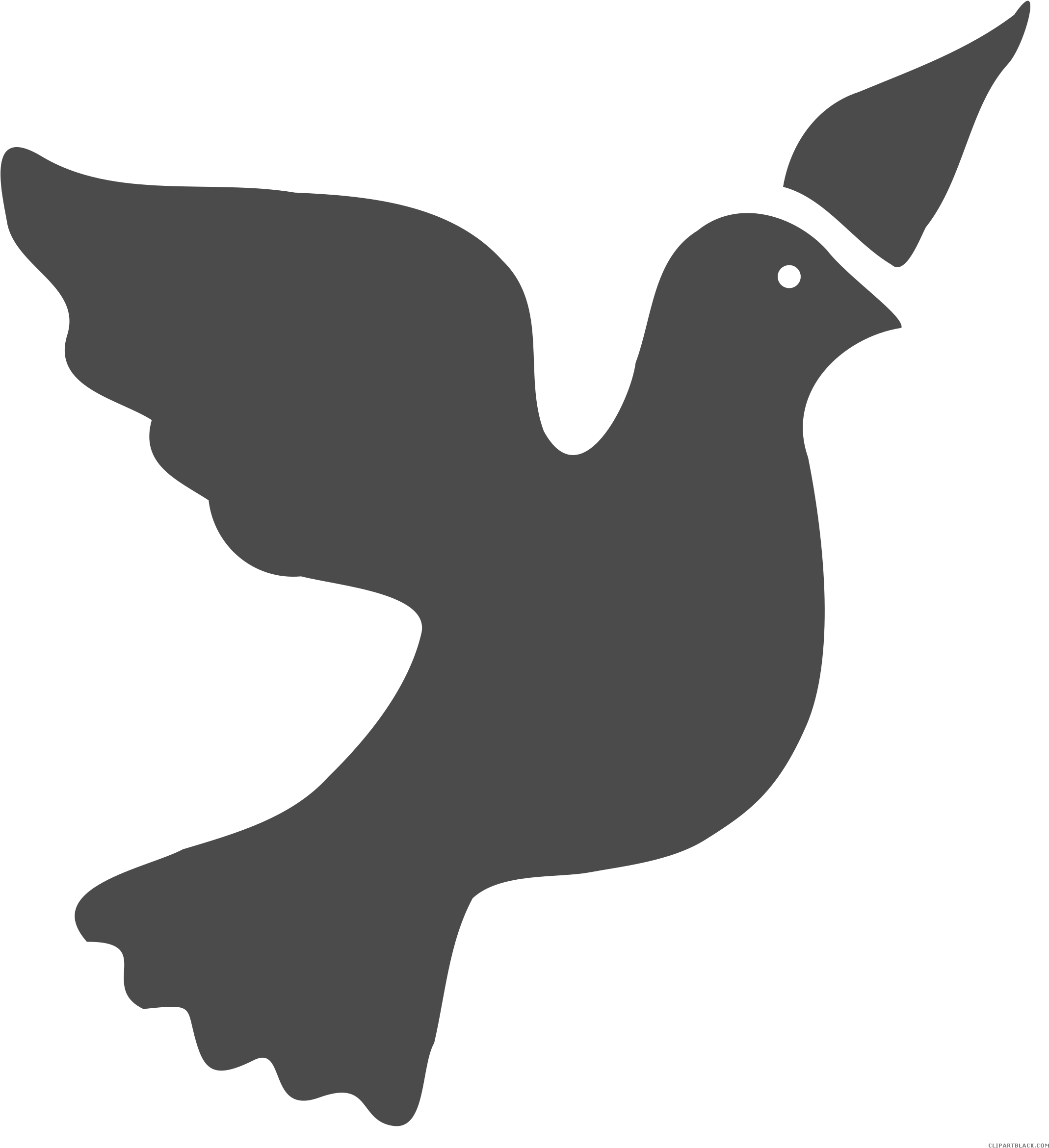 Peace Dove Animal Free Black White Clipart Images Clipartblack - Peace (2195x2400)